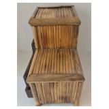 Bamboo 5-Drawer Desktop Storage Chest