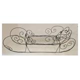 Antique Scrollwork Wire Hat Stand, Wall Plant Holder, & Holiday Sleigh