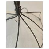 Antique Scrollwork Wire Hat Stand, Wall Plant Holder, & Holiday Sleigh