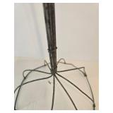 Antique Scrollwork Wire Hat Stand, Wall Plant Holder, & Holiday Sleigh