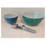 Pyrex Bowls & Myers Deluxe Disher Mixed Lot