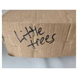 Mini Faux Pine Village and Table Trees (Lot of 26)
