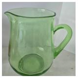 Frigidaire & Green Glass Pitchers & Strawberry Themed Glass Pieces