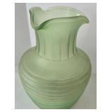 Frigidaire & Green Glass Pitchers & Strawberry Themed Glass Pieces
