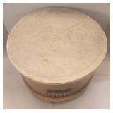 Antique Military Snare Drum Wood Shell w/American Flag Shield