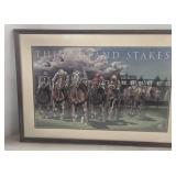 Vintage 1992 the Ashland Stakes Keeneland Horse Racing Print Framed