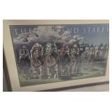 Vintage 1992 the Ashland Stakes Keeneland Horse Racing Print Framed
