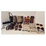 Mixed Lot of Eyeglass, Sunglasses & Cases - 1 Panama Jack