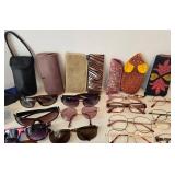 Mixed Lot of Eyeglass, Sunglasses & Cases - 1 Panama Jack