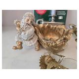 Mixed Holiday Ornament Assortment With Carlon Candles & Brass Lamps