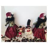 Christmas Snowman Ornament Mixed Lot