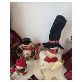 Christmas Snowman Ornament Mixed Lot