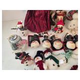 Christmas Snowman Ornament Mixed Lot