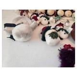 Christmas Snowman Ornament Mixed Lot