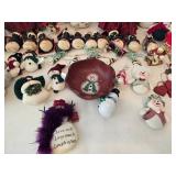 Christmas Snowman Ornament Mixed Lot