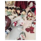 Christmas Snowman Ornament Mixed Lot