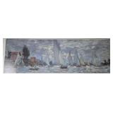 Claude Monet Portal Posters (Lot of 2) - Red Boats & Les Barques