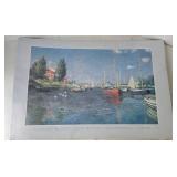Claude Monet Portal Posters (Lot of 2) - Red Boats & Les Barques