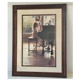 Vintage Steve Hanks Sharing Key Time Signed Limited Edition Print 1395/1650 Framed