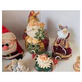 Christmas Santa Ornament Mixed Lot - Vintage Russ Berrie Santa