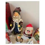 Christmas Santa Ornament Mixed Lot - Vintage Russ Berrie Santa