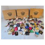 Joya De Nicaragua Wooden Cigar Boxes & Assorted Cigar Bands Mixed Lot
