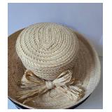 Lot of 5 Straw & Fedora Hats w/Peck & Peck Hat Box