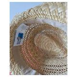 Lot of 5 Straw & Fedora Hats w/Peck & Peck Hat Box