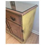 Vintage Mid Century Colonial Revival Storage Cabinet