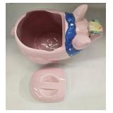 Vintage Coco Dowley Ceramic Pig Cookie Jar