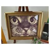 Cat Book Collection With Framed Art & Sun Catcher Mixed Lot