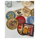 MCM Bar Memorabilia Lot With Uptown Minneapolis Glasses & Thermo Serv Gold Ice Bucket & Collectible Bar Coasters