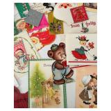 Vintage Collectible Mixed Lot of Cards, Christmas, Mini Notes & Gift Tags, New unused and old