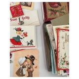 Vintage Collectible Mixed Lot of Cards, Christmas, Mini Notes & Gift Tags, New unused and old
