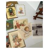 Vintage Collectible Mixed Lot of Cards, Christmas, Mini Notes & Gift Tags, New unused and old