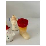 Vintage Gurley Novelty Candles (Lot of 9)one Angel added later