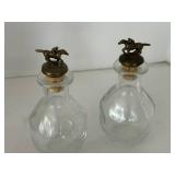 Glass Lamp, Decorative Bottles & Angel Silver Plated Condiment Mixed Lot