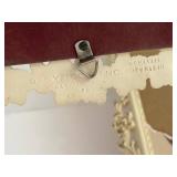 Syroco Ornate Floral Frames- one a mirror (Lot of 2)