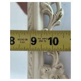 Syroco Ornate Floral Frames- one a mirror (Lot of 2)