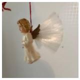 Angel Bell Figurine With Two Angel Bowls & one ornament