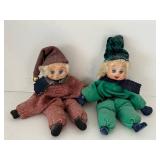 Vintage Christmas Elf Dolls (Lot of 2)