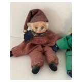 Vintage Christmas Elf Dolls (Lot of 2)
