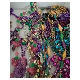 Mardi Gras Bead Necklaces & Zulu Medallions Mixed Lot