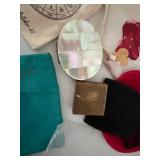 Decorative Pouches, Folding Fans & Tabletop Decor Mixed Lot