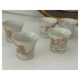Ceramic Decor Mixed Lot  Egyptian Plate, Sake