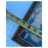 Vintage Baby Nursery Mixed Lot - Framed Print, Chatterduck Book & Doll Shoes