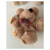 Vintage Bunnies & Bears- plush ornaments collectibles