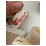 Vintage Bunnies & Bears- plush ornaments collectibles