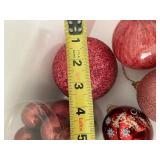 Holiday Ornament Mixed Lot of glass, Plastic & Silk Wrapped