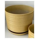 Rubbermaid 3236 Ribbed Planters (Lot of 3)